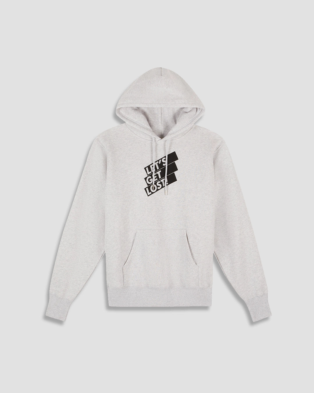 THE LOST HOODIE IN HEATHER GREY BRUSHED FLEECE