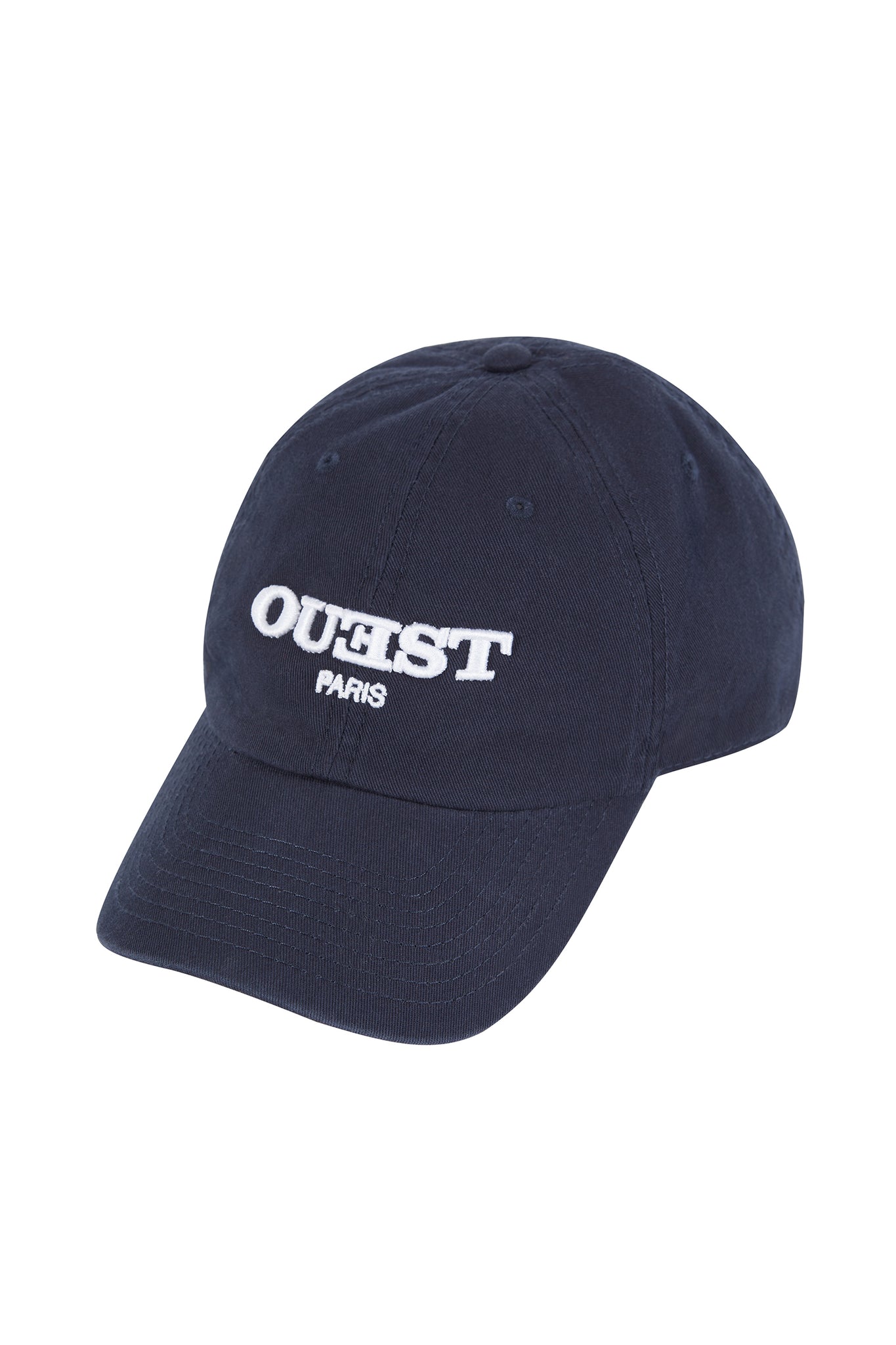 THE LOGO BASEBALL HAT IN NAVY COTTON TWILL