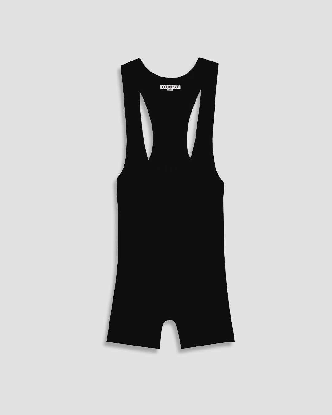 THE SINGLET IN BLACK RIBBED COTTON