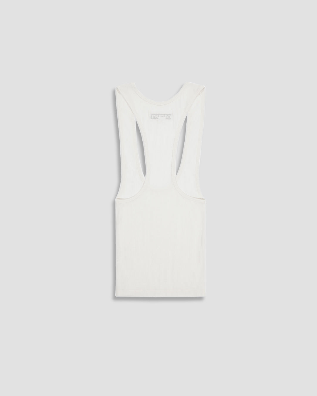 THE TANK TOP IN OFF-WHITE RIBBED COTTON