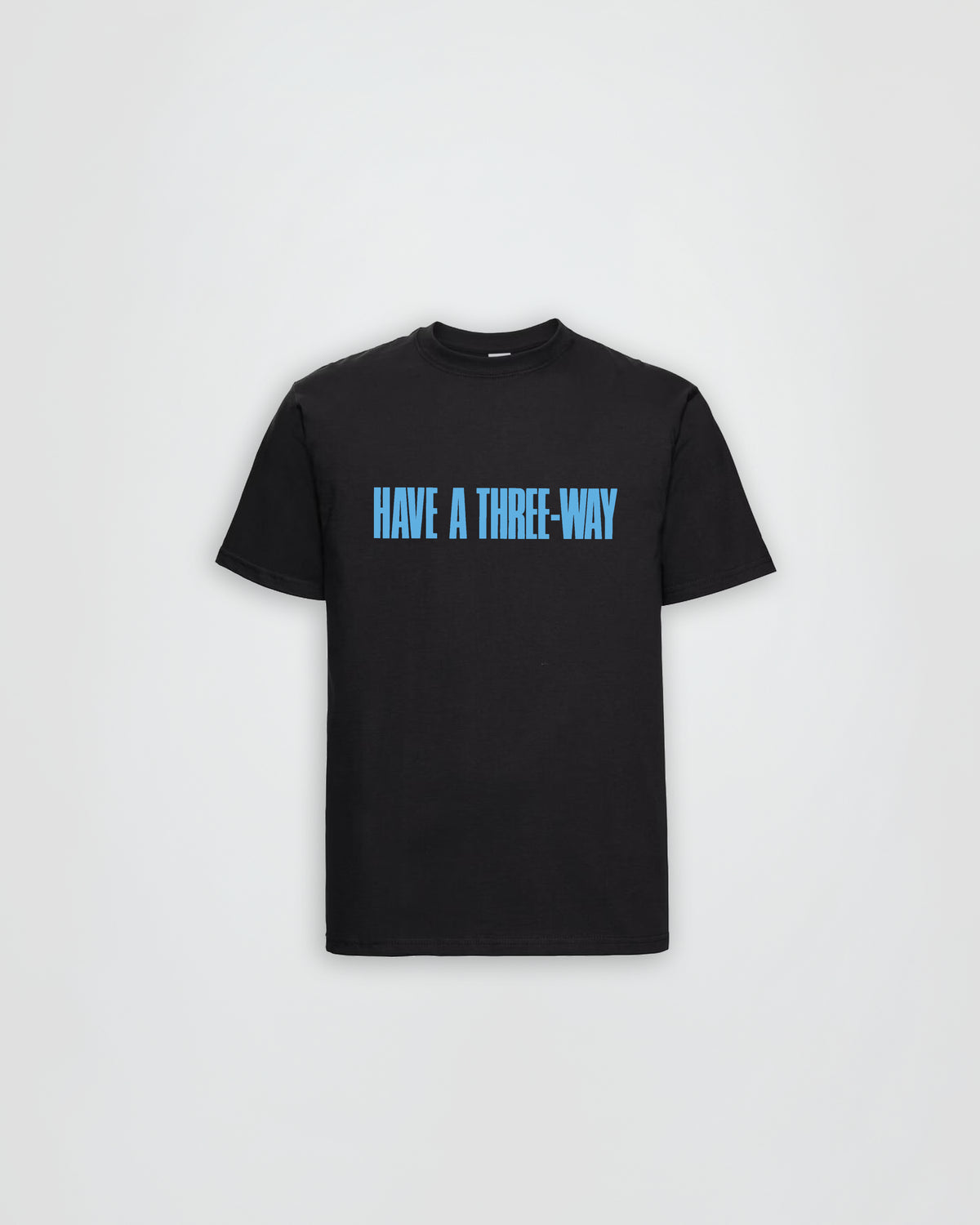 THE HOT SERIES - THE THREE WAY TEE IN BLACK