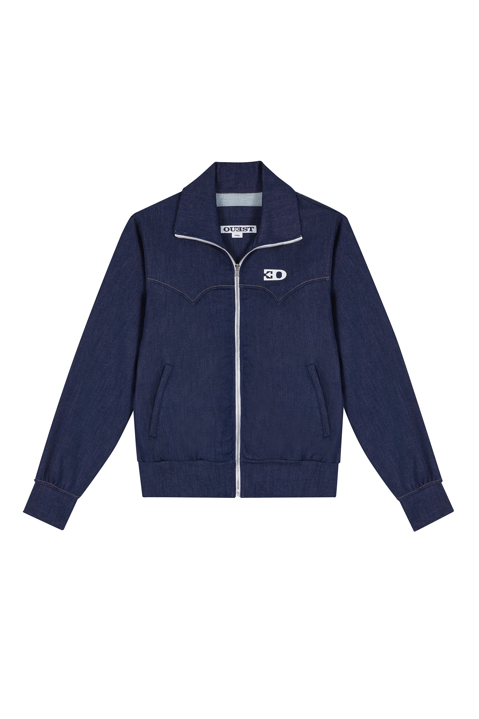 THE 70S DENIM TRACK TOP IN INDIGO