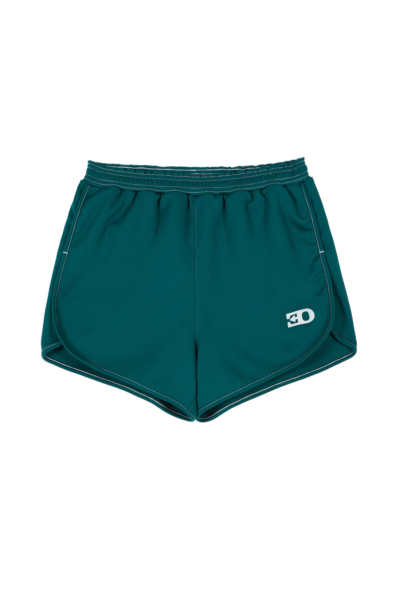 THE 70S TRACK SHORTS IN GREEN