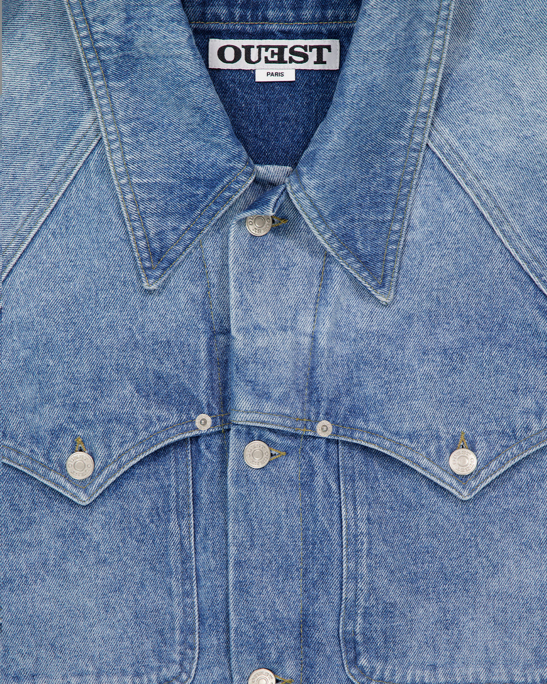 THE CHORE JACKET IN LIGHT FADED INDIGO DENIM