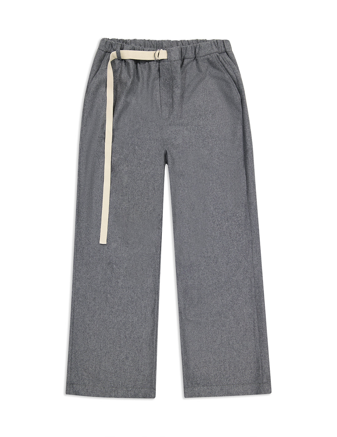 THE CLIMBING PANTS IN GREY WOOL FLANNEL