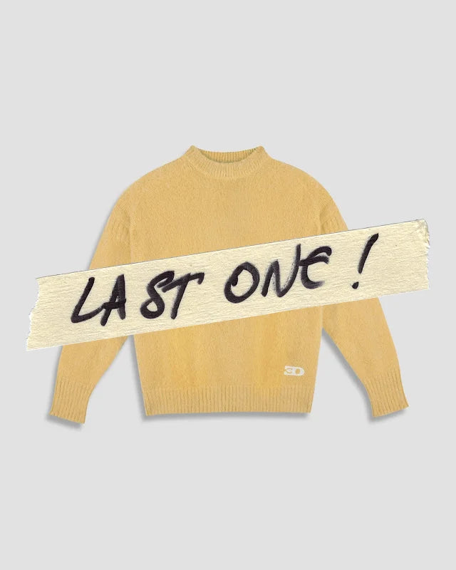 THE GUERNSEY JUMPER IN YELLOW MOHAIR