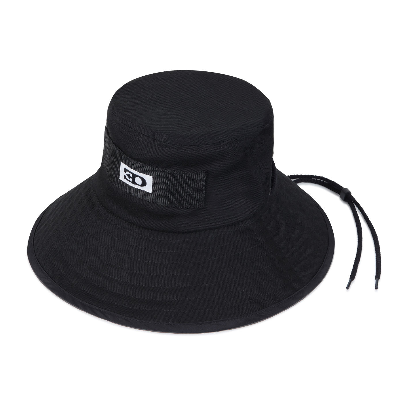THE WESTERN  BUCKET HAT IN BLACK COTTON