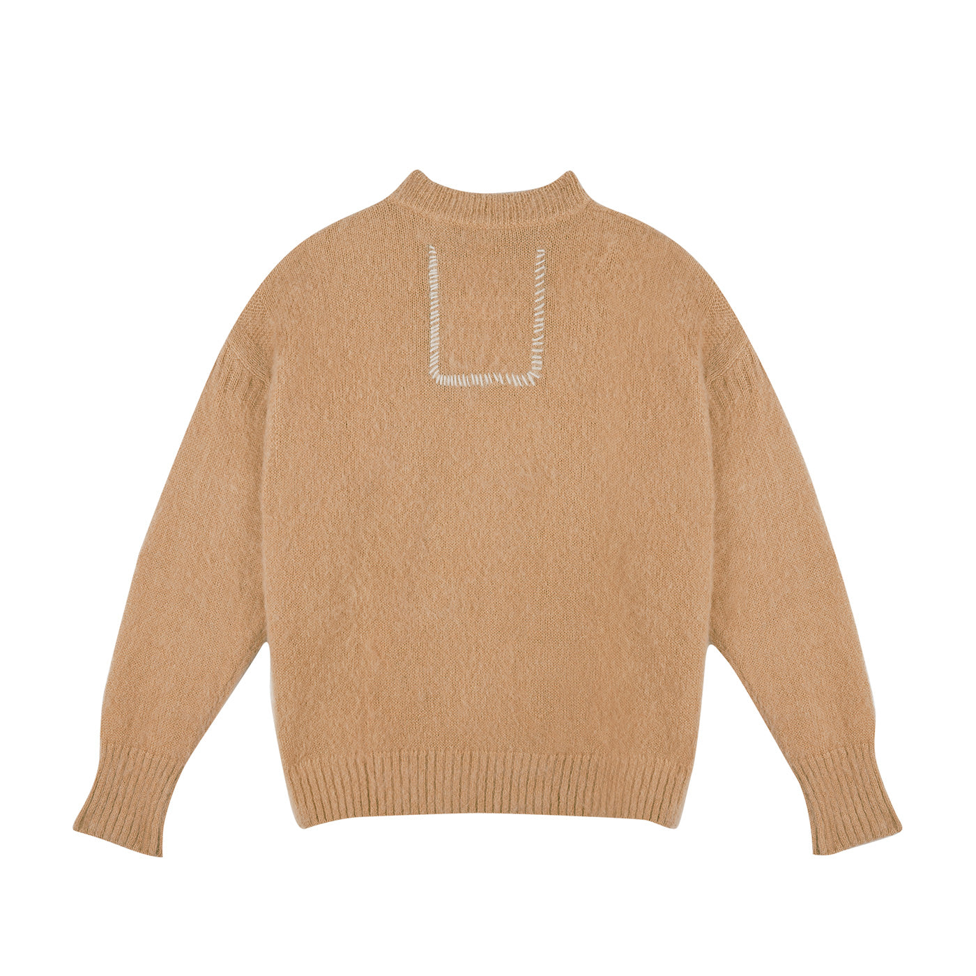 THE MOHAIR CREWNECK IN BEIGE