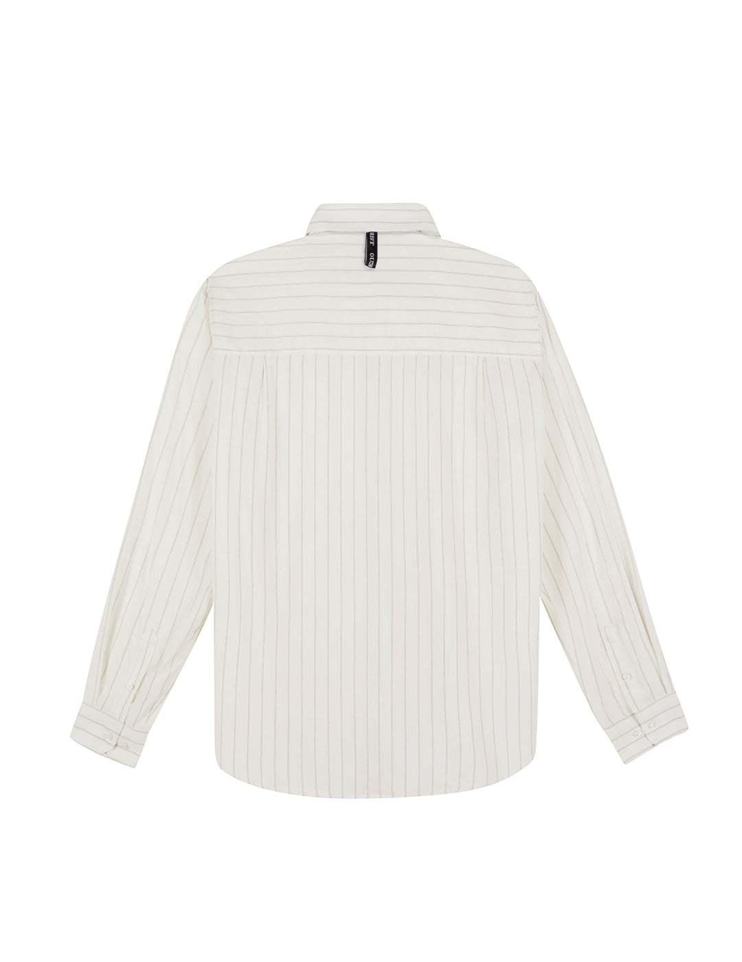 THE CLASSIC STRIPED SHIRT IN OFF-WHITE / BLACK COTTON