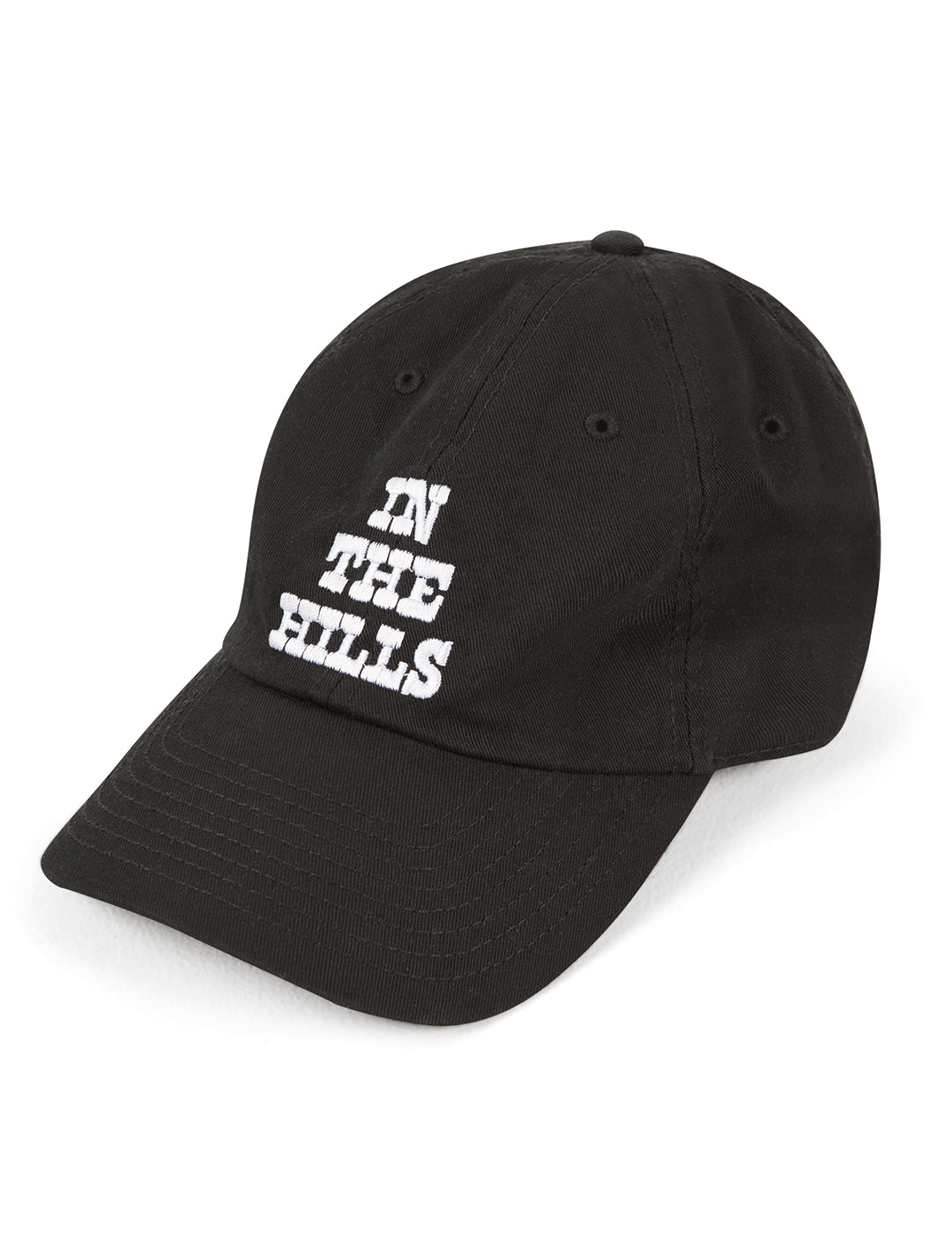 THE HILLS HAT IN BLACK COTTON TWILL