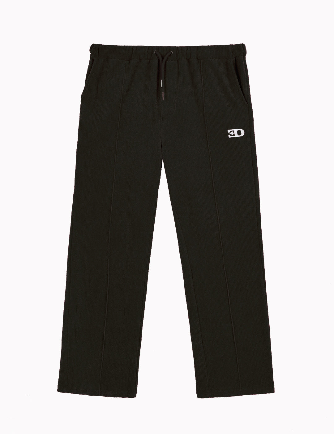THE TRACK PANTS IN BLACK VELOUR