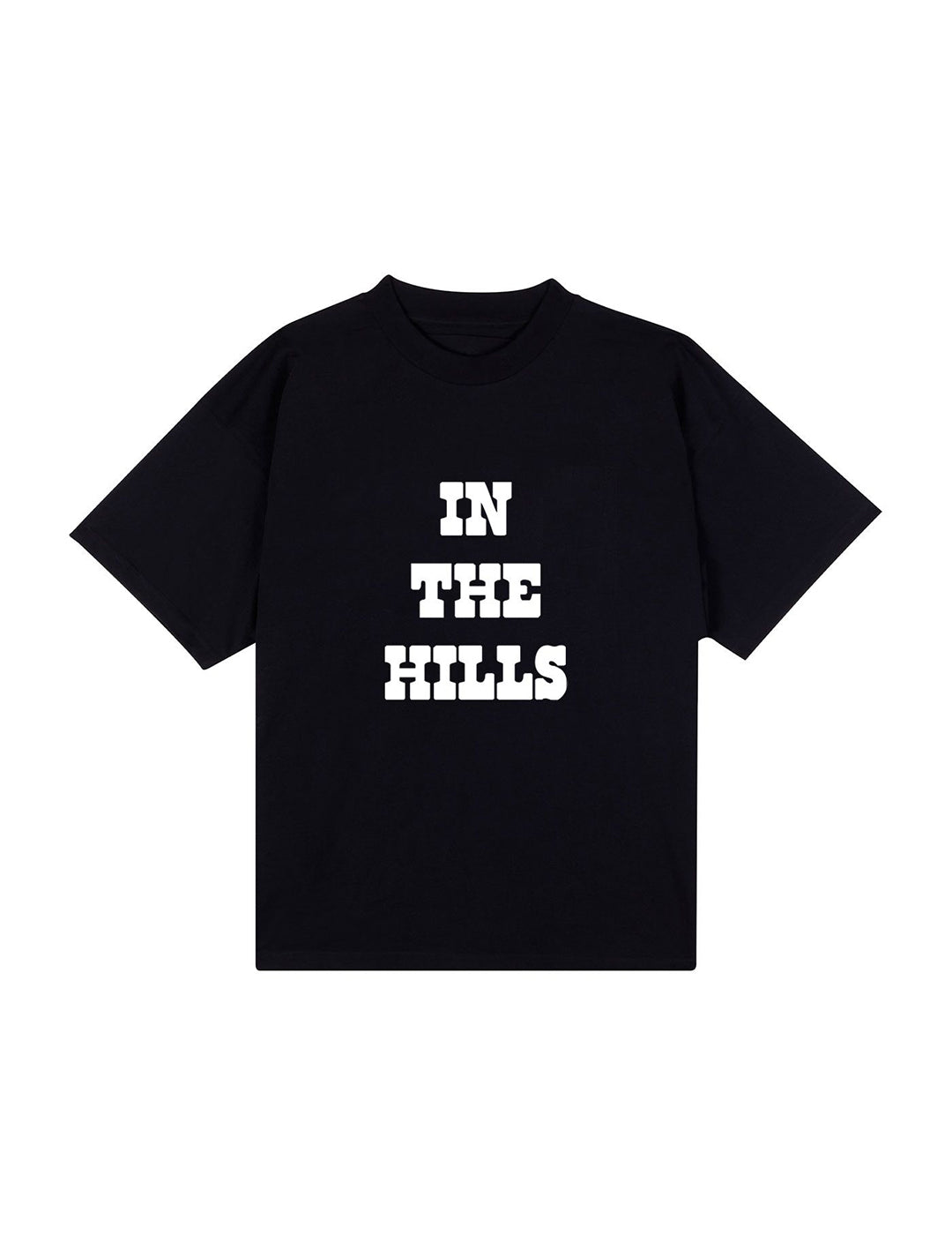 THE HILLS TEE IN BLACK JERSEY