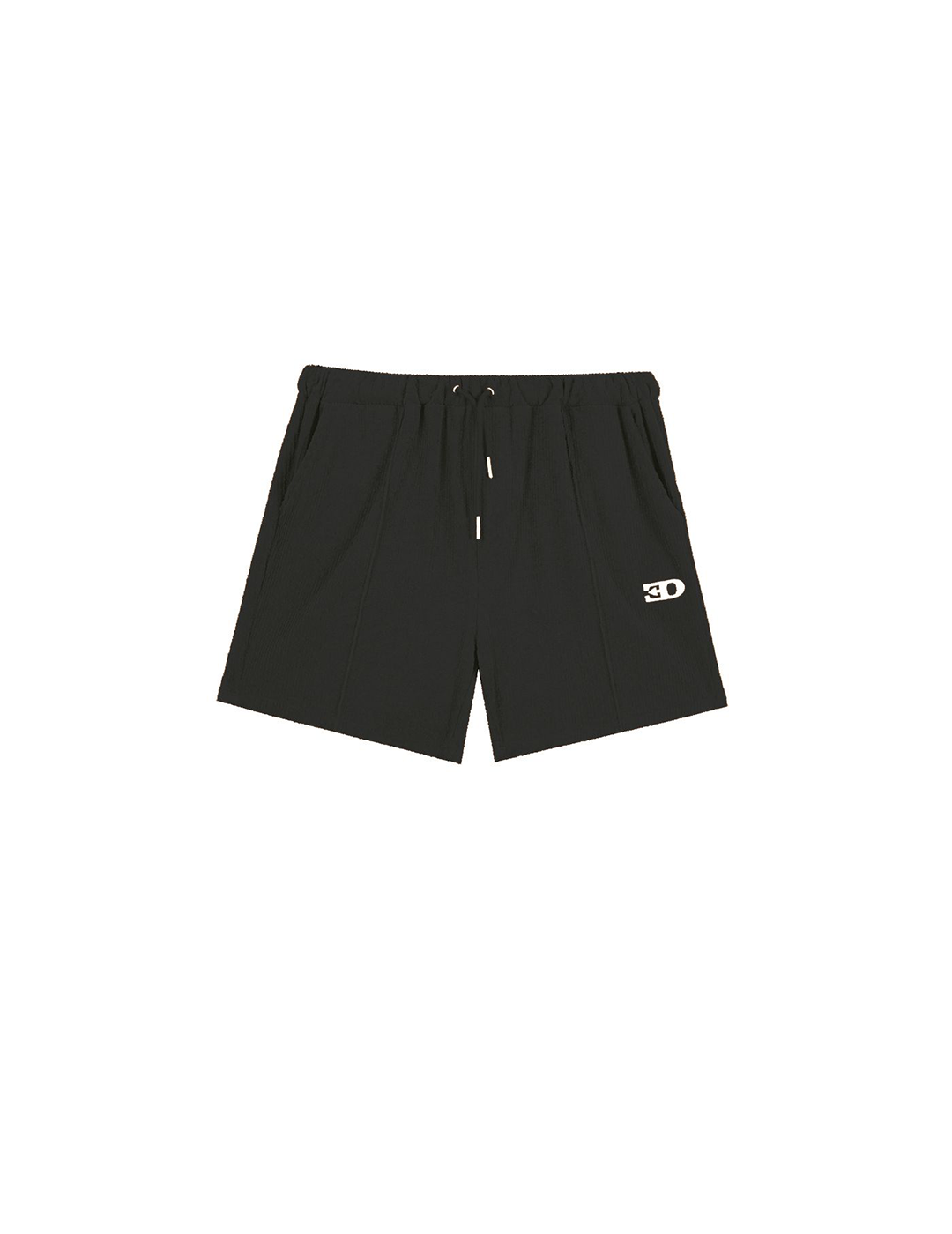 THE TRACK SHORTS IN BLACK VELOUR