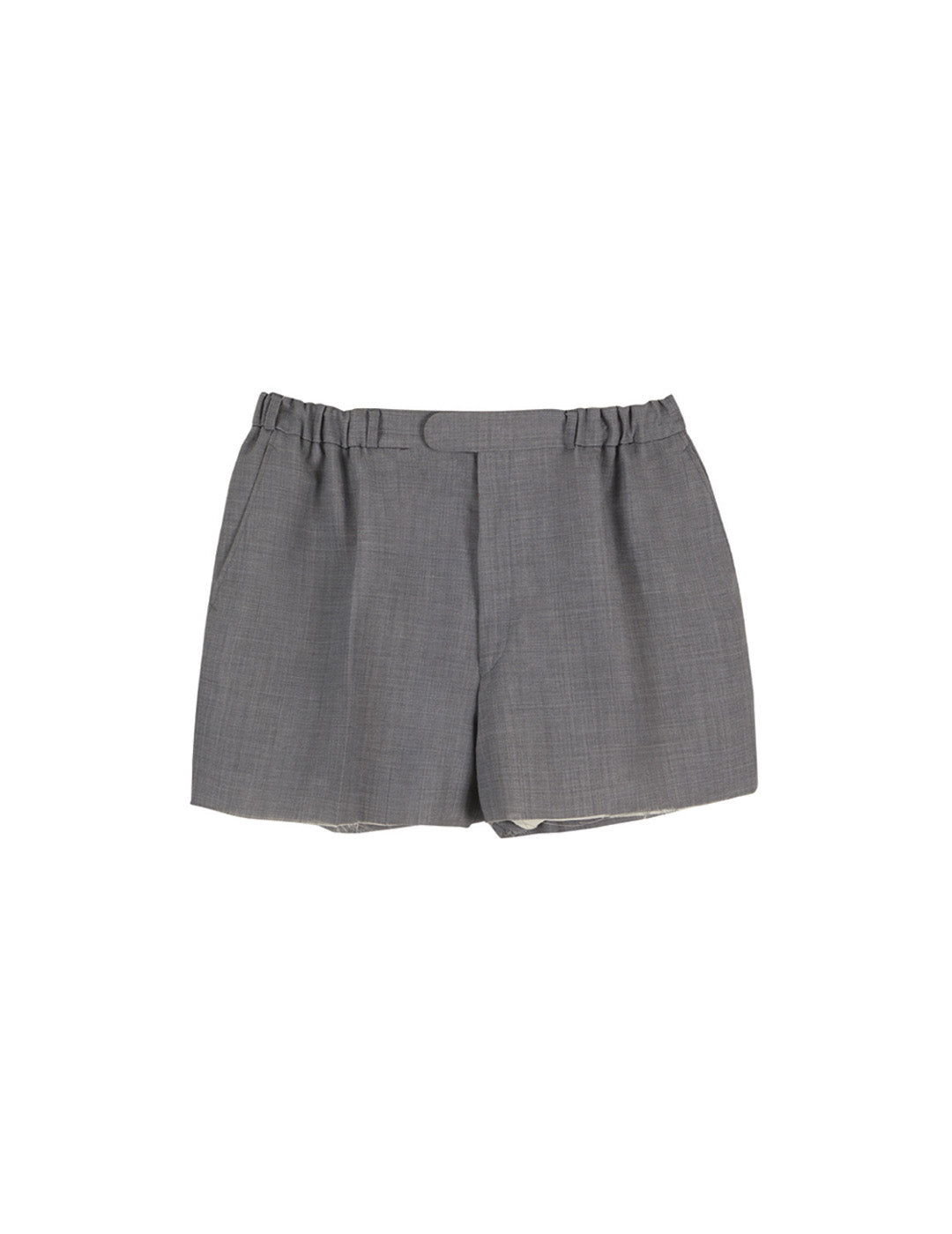 THE SHORT SHORTS IN GREY WOOL