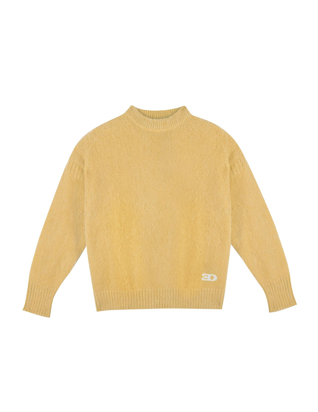 THE GUERNSEY JUMPER IN YELLOW MOHAIR