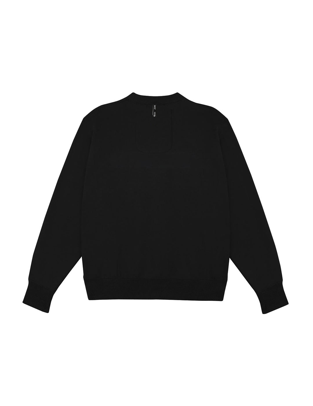 THE HILLS CREWNECK IN BLACK BRUSHED FLEECE