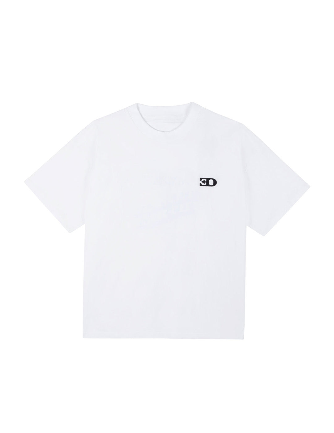 THE LOGO T-SHIRT IN WHITE COTTON